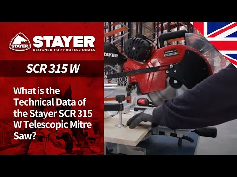 What is the Technical Data of the Stayer SCR 315 W Telescopic Mitre Saw?