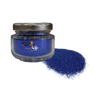 Glitter 532 μπλε ιριδίζον πούδρα Mondobello
