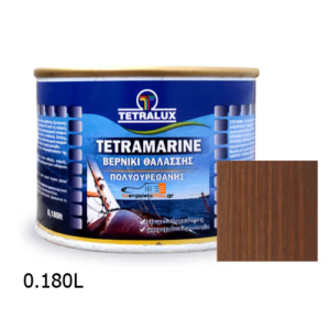 Tetralux βερνίκι θαλάσσης πολυουρεθάνης 284 Καρυδιά Ανοιχτή Tetramarine 0,180lt taergaleiamou.gr