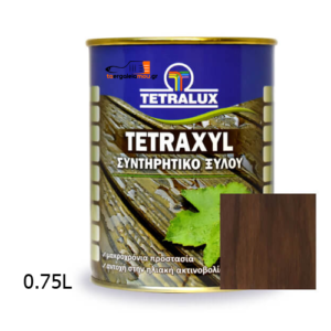 Tetralux Συντηρητικό Ξύλου Tetraxyl Διαλύτου 274 Καρυδιά Σκούρη 0,75lt taergaleiamou.gr