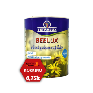 Tetralux χρώμα κυψελών οικολογικό κόκκινο Beelux 0,75lt
