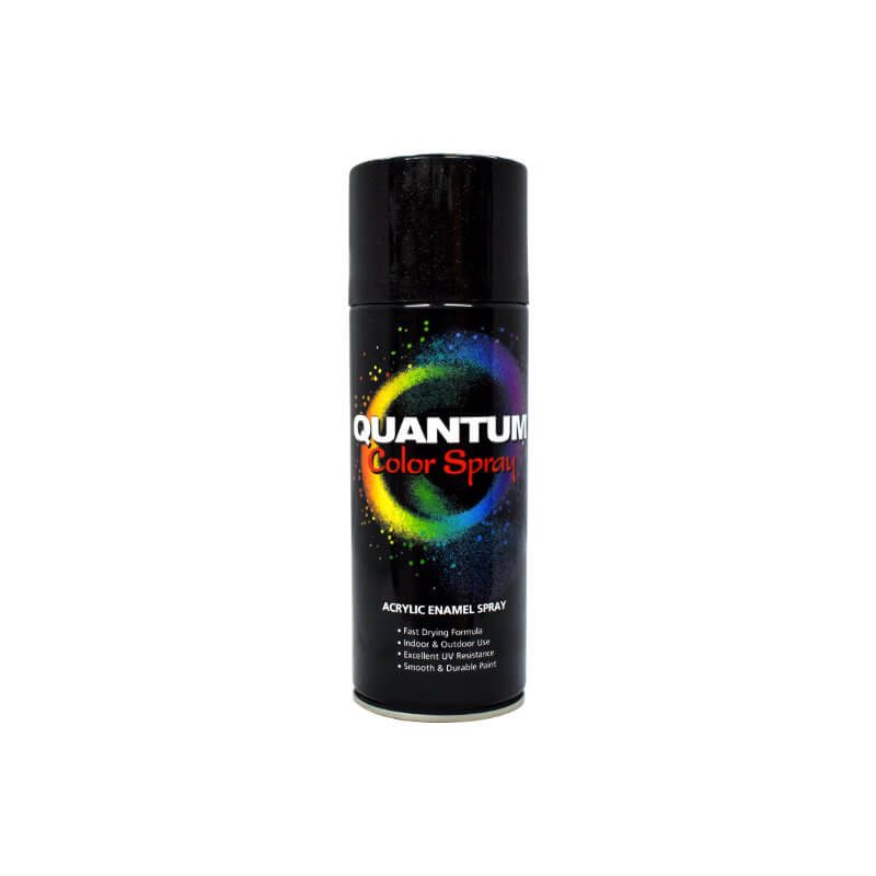 Spray Metallic Black Quantum 400ml Elastotet